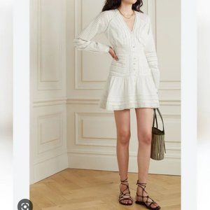 Veronica Beard Addilyn lace and cotton mini dress